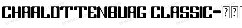 Charlottenburg Classic字体转换